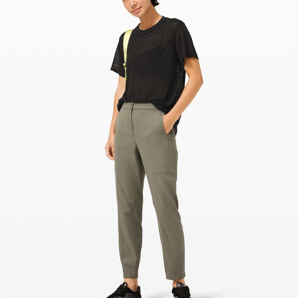 LULULEMON all yours boyfriend tee stripe black size 2/4 - Picture 3 of 8